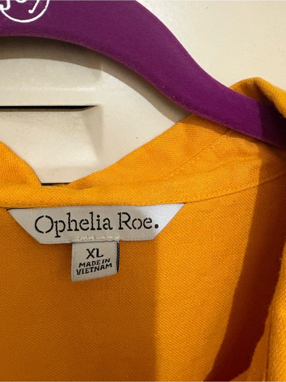 Ophelia Roe Button-Front Shirt Dress - Mustard Yellow - Picture 3 of 4